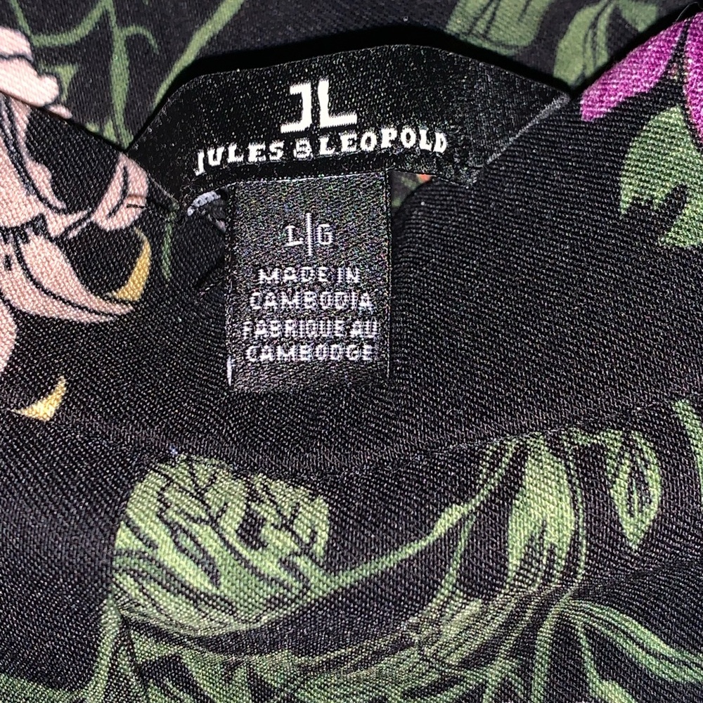 Jules & Leopold Black Floral Pants - Picture 6 of 6